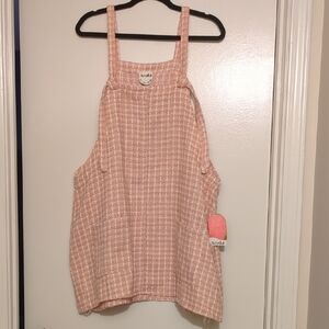 Arula Peach Textured Fabric